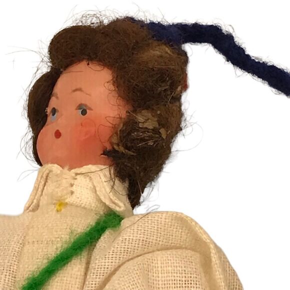 Vintage Cossack Traditional Folk Dancers Wedding Cloth Man Woman Attached Dolls - Picture 5 of 15